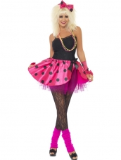 Goedkope Roze Tutu Verkleedset 3-Delig Disco 80's Feest