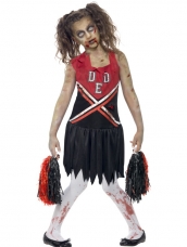 Aanbieding Zombie Cheerleader Halloween Kostuum