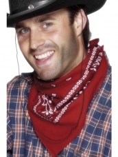 Aanbieding Cowboy Rode Bandana met Western Print