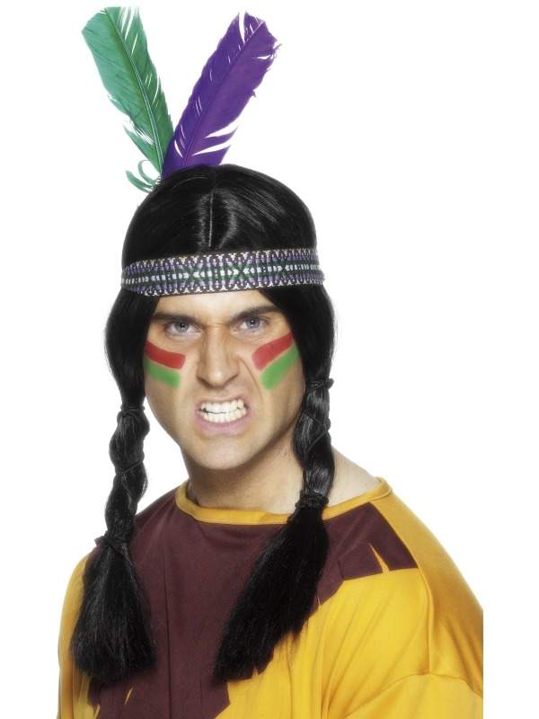 links Afslachten Sporten Goedkope Indianen Haarband met Veren. snel thuis bezorgd!