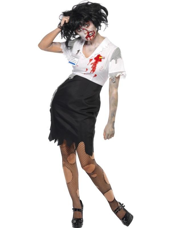 Trekken Uit streepje Aanbieding Work to Death Zombie Dames Horror Kostuum snel thuis bezorgd!